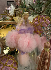 Sky Tulle Fairy on Ball (set a 2 stuks) 19 cm